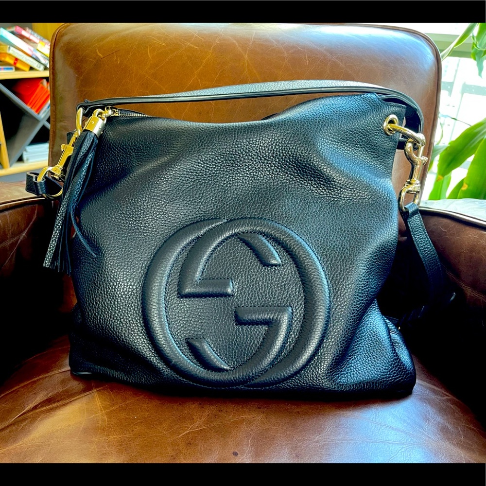 Gucci Hobo Soho Large Tote Leather Bag